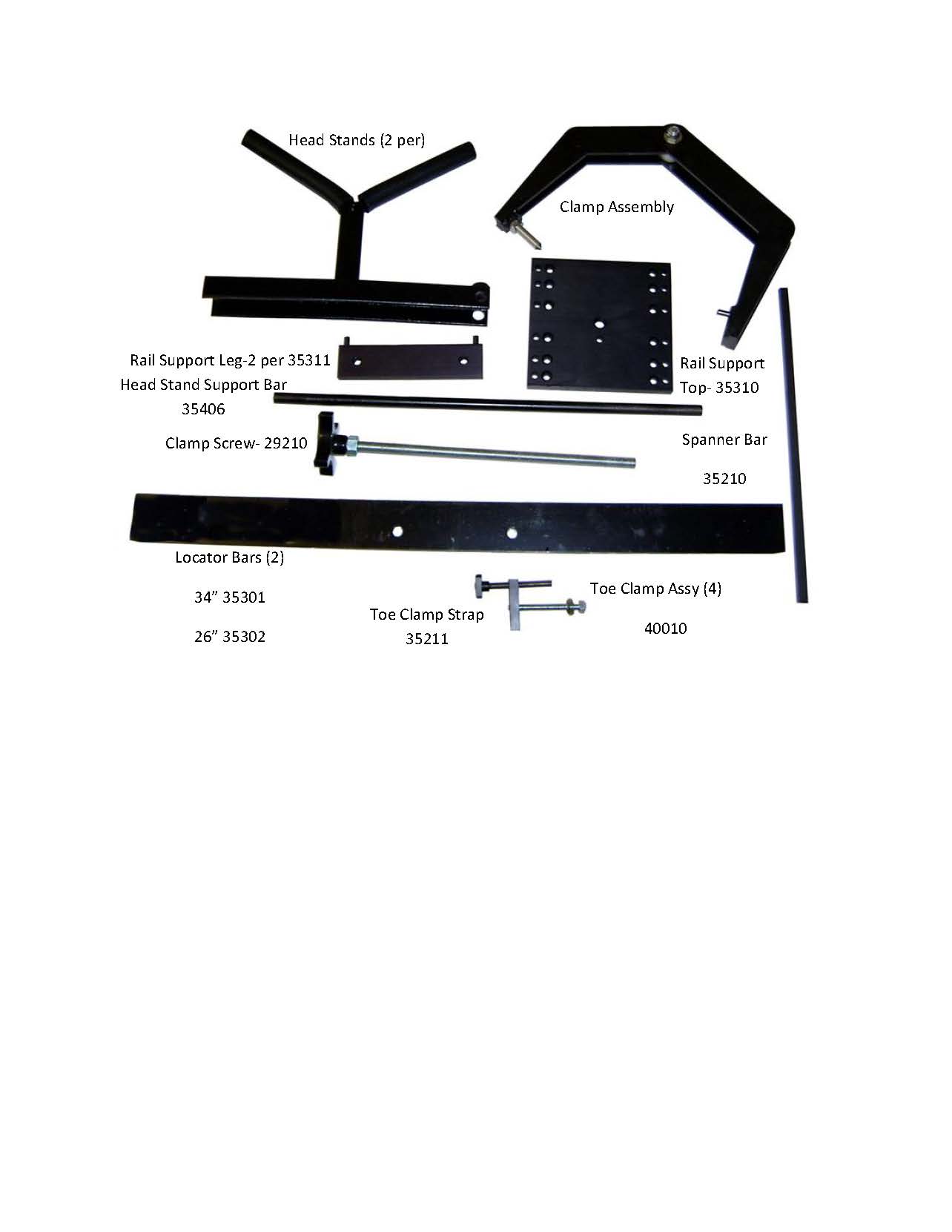 DSF1000 STANDARD EQUIPMENT